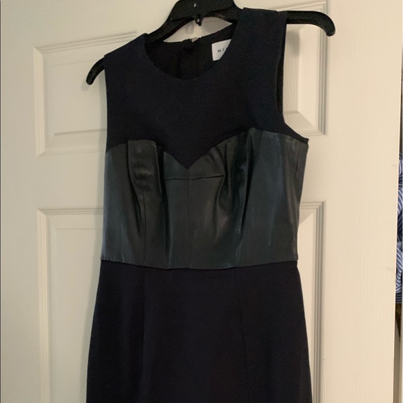 Milly sleeveless Leather Bustier Dress in size 6. - Picture 2 of 7